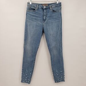 Joe's Jeans Womens The Charlie Pearl Skinny Fit Ankle Jeans